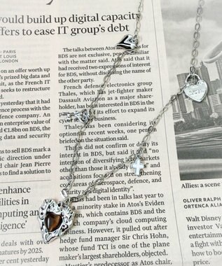 WEGO Lストーンハートジャラモチーフネックレス