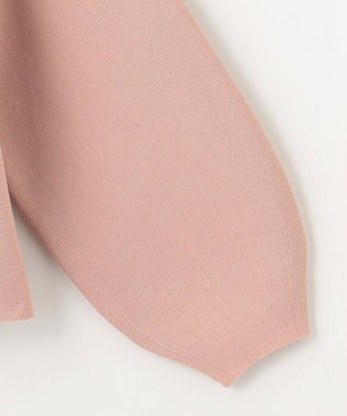 Feroux 【洗える】パールニットジャケット ピンク系