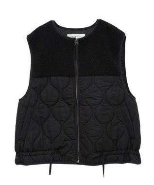 CRAFT STANDARD BOUTIQUE ボアキルティングベスト Black