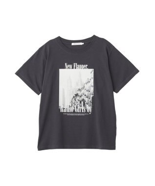 AMERICAN HOLIC フォトプリント半袖Ｔシャツ Charcoal Gray