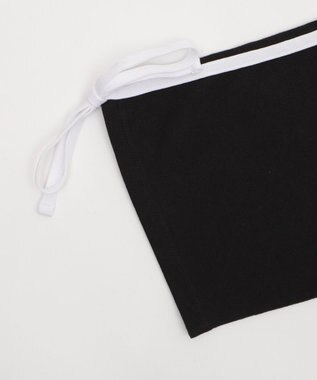 WEGO 2ラインリボングラフィックショートT ブラック