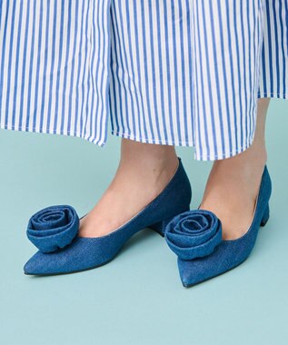 【辻直子さんコラボレーション】コサージュパンプス