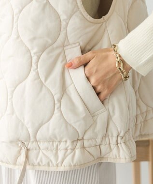 CRAFT STANDARD BOUTIQUE ボアキルティングベスト Ivory