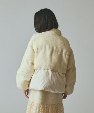 GRACE CONTINENTAL ツイードコンビパフィーブルゾン キナリ