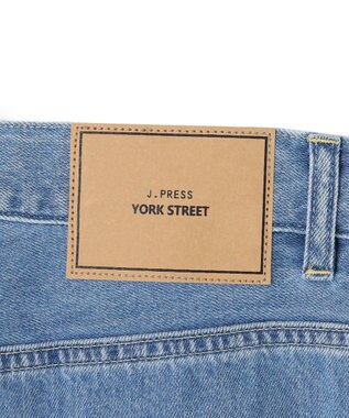 J.PRESS YORK STREET 【UNISEX】ライトオンス ワイドデニムパンツ ダルブルー系