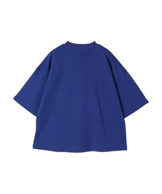 AMERICAN HOLIC モックネック５分袖カットプルオーバー Blue