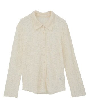 Green Parks カットレースシャツプルオーバー Ivory