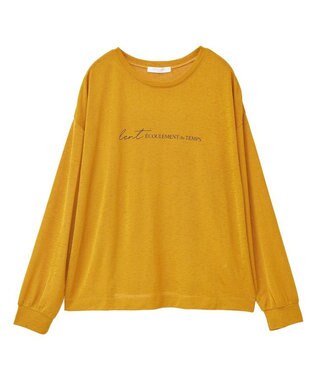 Green Parks シアーロゴ長袖プルオーバー Orange