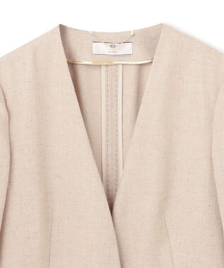 BEIGE， CAROLE / ノーカラージャケット Sand