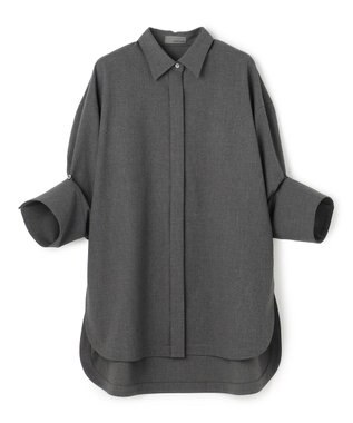 uncrave TRツイル BIGシャツ チャコール