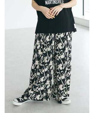 CRAFT STANDARD BOUTIQUE アートフラワーシャーリングパンツ Ivory