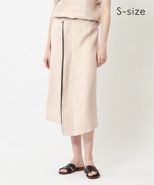 BEIGE， 【S-size】CHESTNUT / デザインスカート Flax