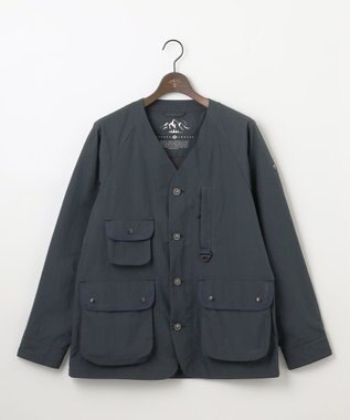 JOSEPH ABBOUD MOUNTAIN 【ECO撥水/起毛裏地】マイクロリップワッシャー ブルゾン ネイビー系