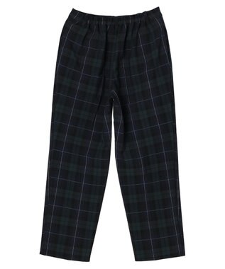 Green Parks きれいシルエットチェックパンツ Check Navy