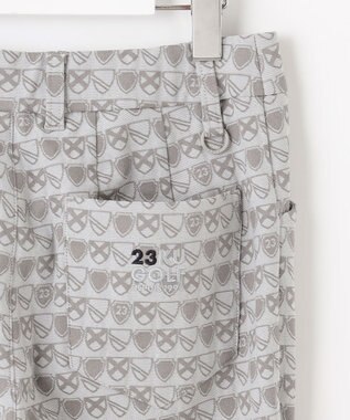 23区GOLF 【WOMEN】エンブレム柄ジャガードスキニーパンツ ライトグレー系5