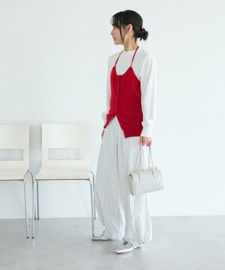CRAFT STANDARD BOUTIQUE ホルターネックニットベスト Red