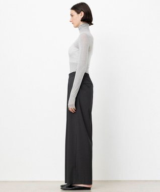 NAVE 【ReNAVE・洗える】4タックワイドパンツ グレー系