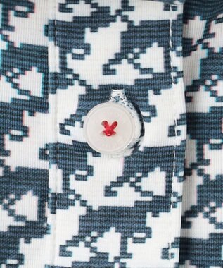 23区GOLF 【WOMEN】【吸水速乾/UVカット】ハンタードッグ柄シャツ ホワイト系5