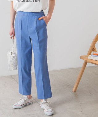 WEGO テーパードスラックスパンツ ブルー