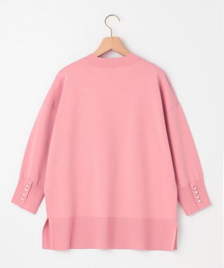 組曲 S 【WEB限定】コットンポリエステル リラクシーニット ピーチ系