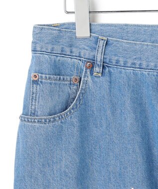J.PRESS YORK STREET 【UNISEX】ライトオンス ワイドデニムパンツ ダルブルー系