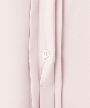 23区 【洗える】バックサテンアムンゼン ブラウス ピンクベージュ系