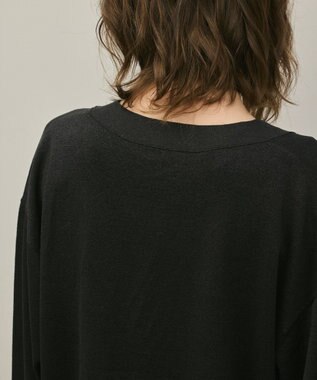 GRACE CONTINENTAL スリーブスリットニットカーディガン ブラック