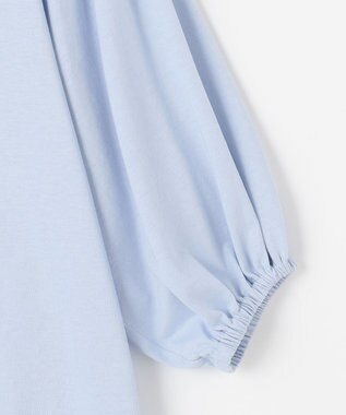Feroux 【UVケア】バックリボンボリュームスリーブ Tシャツ スカイブルー系