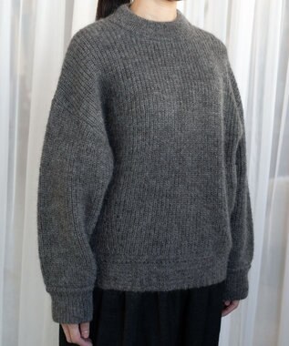 muuc アルパカモヘヤ畦編みプルオーバー