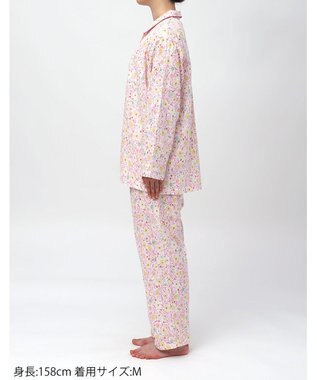Wing パジャマ 綿100%(本体) レディース 長袖 長ズボン EP7048 ウイング／ワコール ピンク
