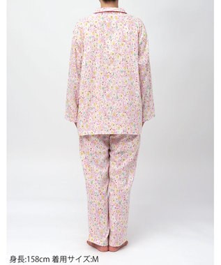 Wing パジャマ 綿100%(本体) レディース 長袖 長ズボン EP7048 ウイング／ワコール ピンク