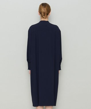 JOSEPH 【洗える】サテンジョーゼット　ドレス Navy