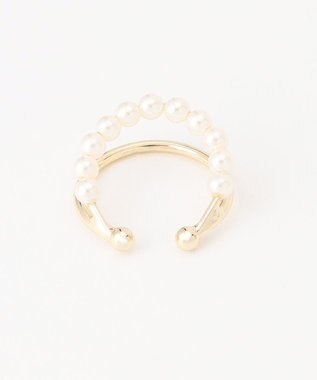 J.PRESS LADIES 【WEB限定】2way パール イヤカフ リング ゴールド系