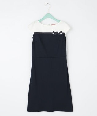 TOCCA 【WEB限定＆洗える】RIBBONSTICK ドレス ネイビー系