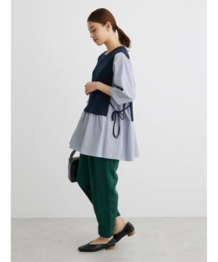 Green Parks テレコドッキングチュニック２ Dark Navy