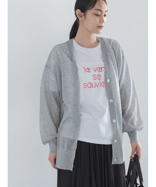 Te chichi 14GミドルVネックカーディガン《2026 SUMMER LOOK item》 グレー