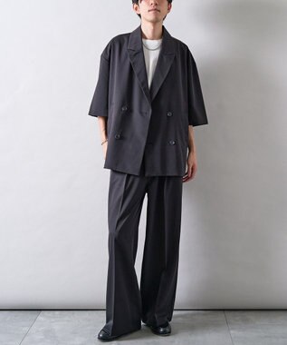 CRAFT STANDARD BOUTIQUE 半袖ダブルテーラードセットアップ