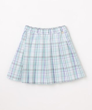 ANY KIDS チェックプリーツスカパン ミント