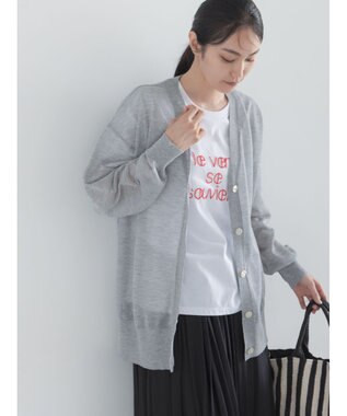Te chichi 14GミドルVネックカーディガン《2026 SUMMER LOOK item》 グレー