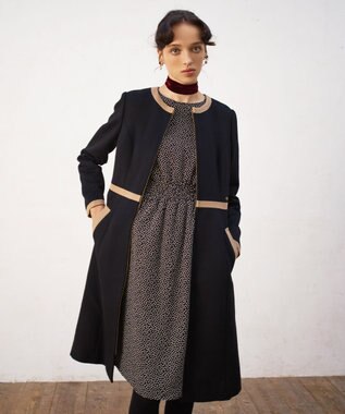 TOCCA MUSE ウールメルトンコート ブラック系8