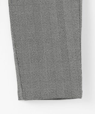 23区GOLF 【23Fondation/WOMEN】グレンチェック柄 テーパードパンツ ブラック系3