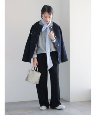 Te chichi ポンチハイウエストカーブパンツ《2026 spring catalog item》 ブラック