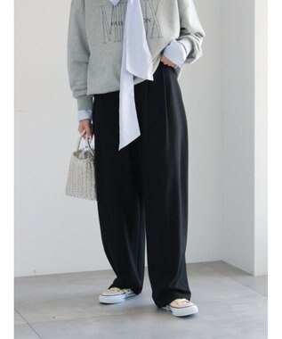 Te chichi ポンチハイウエストカーブパンツ《2026 spring catalog item》 ブラック