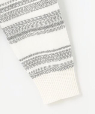 JOSEPH ABBOUD 【キングサイズ・柔らかな肌触り】洗える！コットンブークレーニットパーカー ホワイト系7