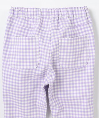 ANY KIDS ひんやりクール ギンガムパンツ ラベンダー×ギンガム