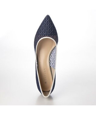 MODE ET JACOMO <carino>レースデザインパンプス ブルー