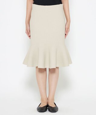 uncrave 【洗える】スムースニット ミニスカート（uncrave WHITE） ミントグレー