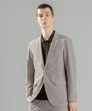 JOSEPH HOMME ＜新色追加＞新型・新素材【通気性/ストレッチ】トリコサッカーストレッチ　 ジャケット ライトグレー系