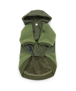 PET PARADISE J.PRESS ボア ウィンドパーカー 小型犬 緑