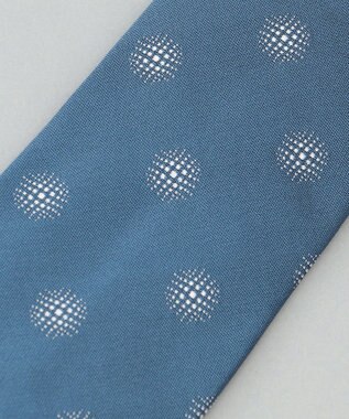 GOTAIRIKU 日本縫製/オリジナル柄【Fermo Fossati】ネクタイ_小紋柄 ターコイズブルー系8